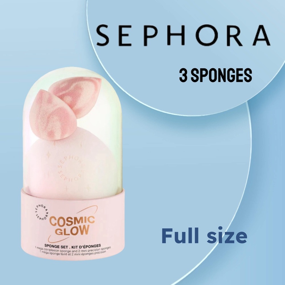 ⬇️*⚡️🆕📦 *BNIB* SEPHORA | 3 sponges | Cosmic Glow Makeup Sponge Set